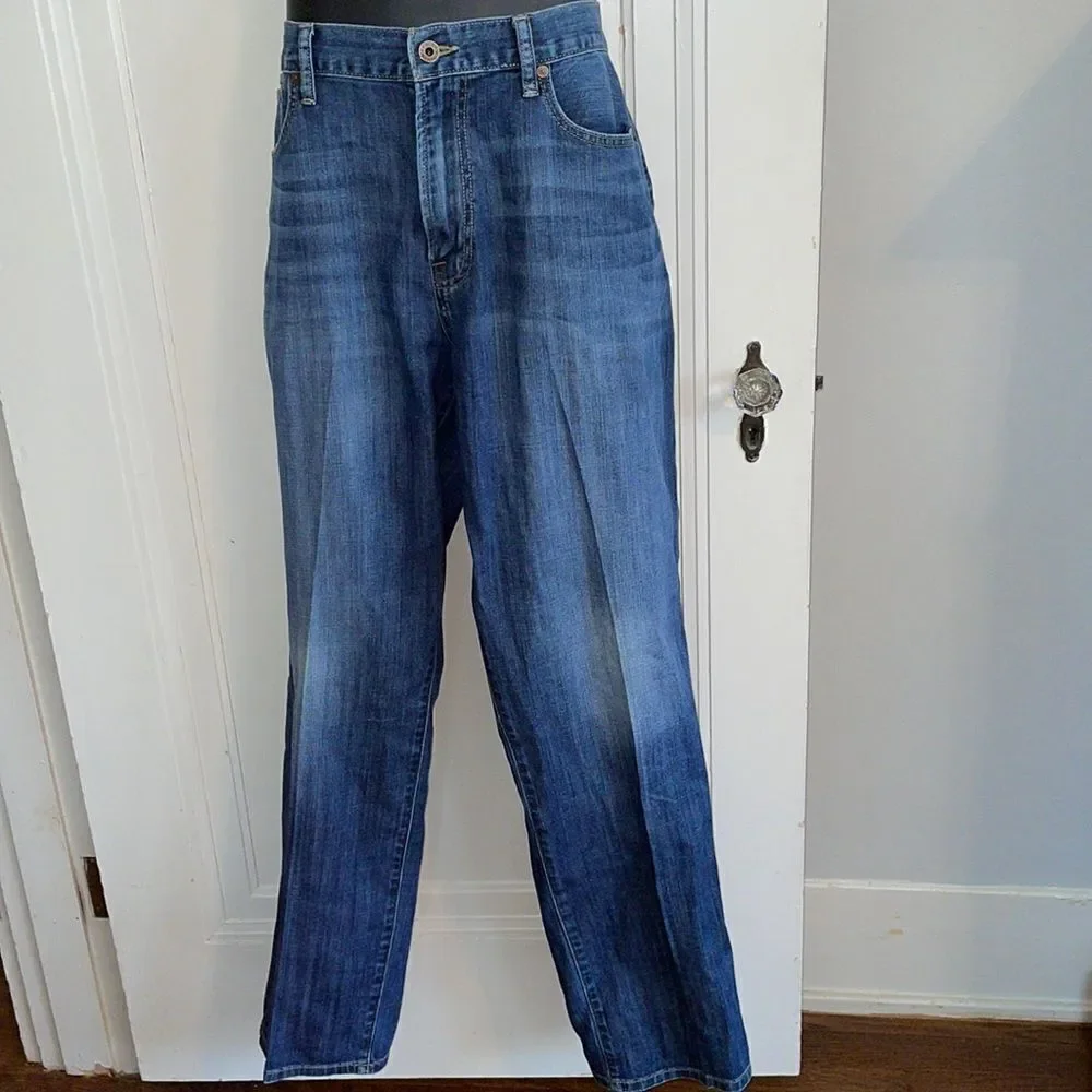 Lucky Brand 429 Classic Straight cotton/spandex denim‎ blue jeans